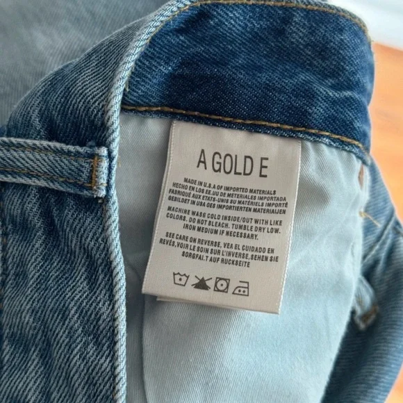 Agolde Women's Straight Leg Jeans in Light Blue - Picture 5 of 6